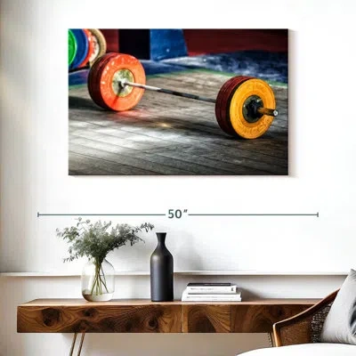 Ebern Designs Sireci Colorful Barbell Plates In Gray