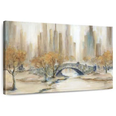 Ebern Designs Sireci Empty Central Park In Beige
