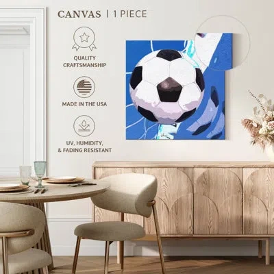 Ebern Designs Sireci Goal In Blue