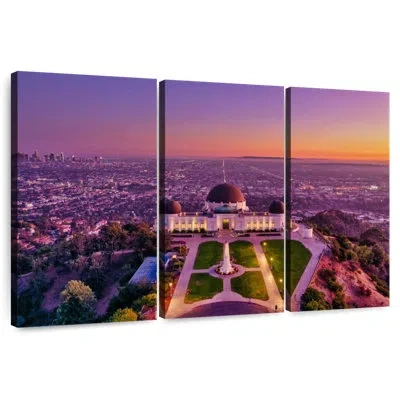 Ebern Designs Sireci Griffith Observatory In Purple
