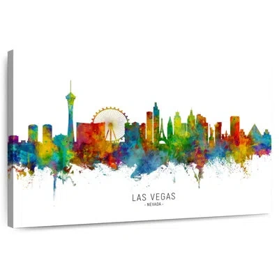 Ebern Designs Sireci Las Vegas Nevada Skyline I In Green