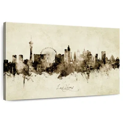 Ebern Designs Sireci Las Vegas Nevada Skyline Iii In Beige