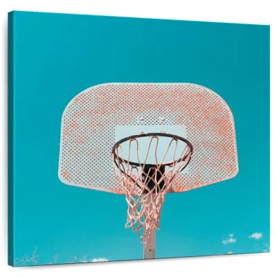 Ebern Designs Sireci Sky High Basketball In Teal