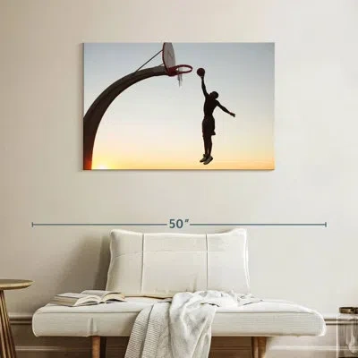 Ebern Designs Sireci Sunset Slam Dunk In Brown