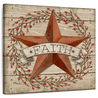 Ebern Designs Tergel Barn Star With Berries I