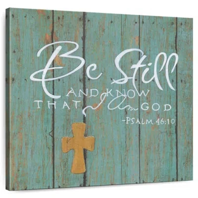 Ebern Designs Tergel Be Still And Know That I Am God In Blue