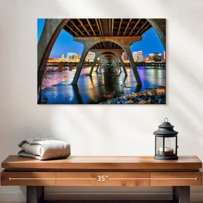 Ebern Designs Tergel Beneath Manchester Bridge In Gray