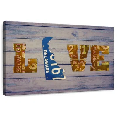 Ebern Designs Tergel De State Love In Gold