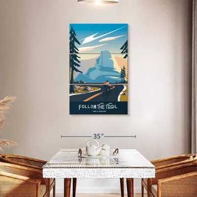 Ebern Designs Tergel Follow The Trail In Blue