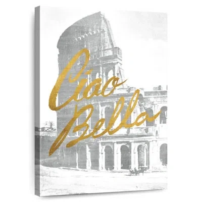 Ebern Designs Tergel Gilded Rome In White
