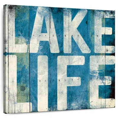 Ebern Designs Tergel Lake Life Light Blue