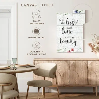 Ebern Designs Tergel Love And Family In Beige