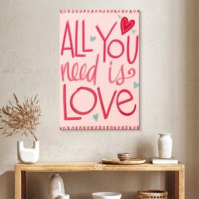 Ebern Designs Tergel Love Is Kind Pink Iii