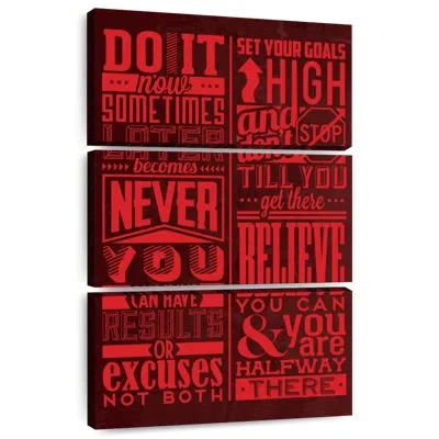 Ebern Designs Tergel Motivation Set Red