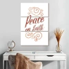 Ebern Designs Tergel Peace On Earth Script