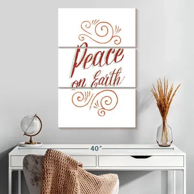 Ebern Designs Tergel Peace On Earth Script