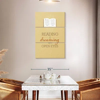 Ebern Designs Tergel Reading Dreaming Quote