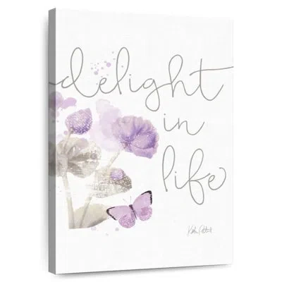 Ebern Designs Tergel Sunny Day I Purple In White