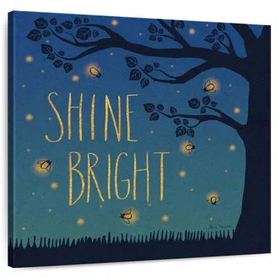 Ebern Designs Tergel Twilight Fireflies I In Black
