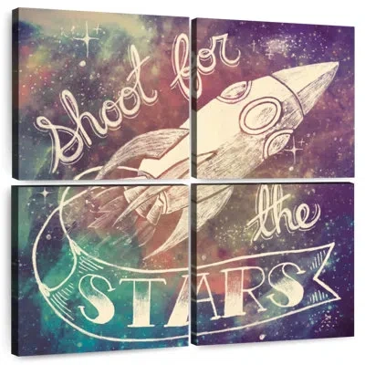 Ebern Designs Tergel Universe Galaxy Shoot For The Stars In Beige