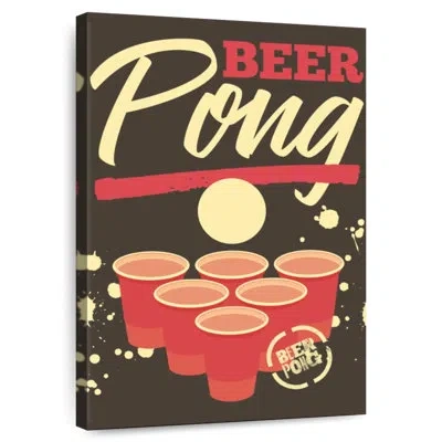 Ebern Designs Tergel Vintage Beer Pong In Brown