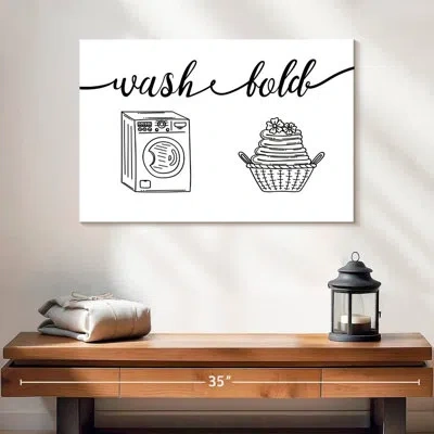Ebern Designs Tergel Wash And Fold I In White