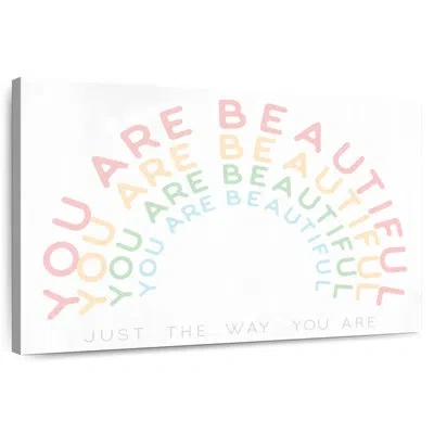 Ebern Designs Tergel You Are Beautiful In White
