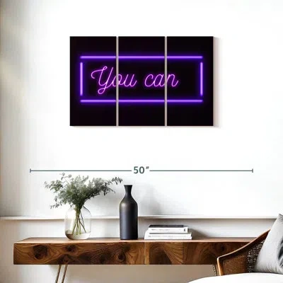 Ebern Designs Tergel You Can Neon Sign In Black