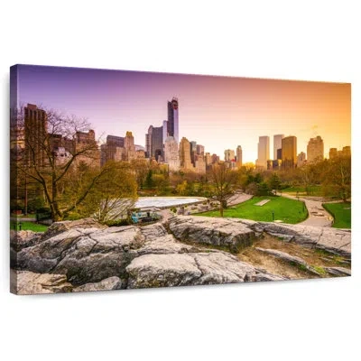 Ebern Designs Vanna Ny Cityscape View In Green