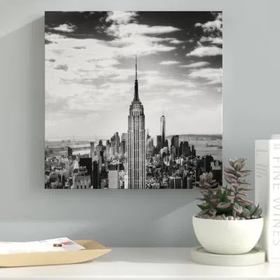Ebern Designs 'vintage New York' Graphic Art Print On Wrapped Canvas