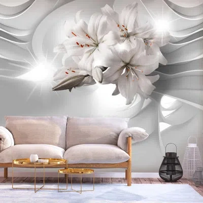 Ebern Designs Wall Mural Peel & Stick - Lurana In Gray