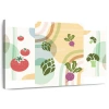 Ebern Designs Yarlin Boho Abstract Vegetables In White