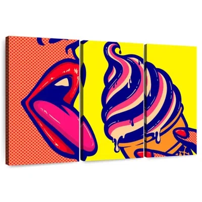 Ebern Designs Yarlin Comic Ice Cream In Blue