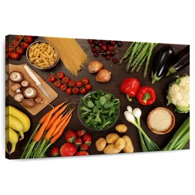 Ebern Designs Yarlin Healthy Vegetables In Brown