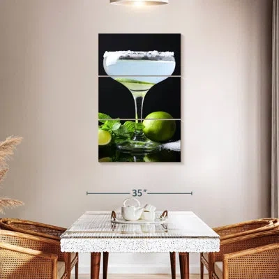 Ebern Designs Yarlin Lime Margarita Cocktail In Black
