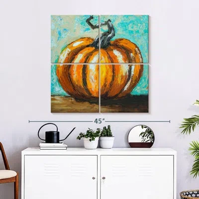 Ebern Designs Yarlin Orange Pumpkin