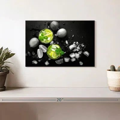 Ebern Designs Yarlin Pop Mojito Cocktail In Black