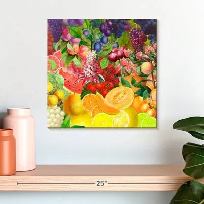 Ebern Designs Yarlin Rainbow Fruits