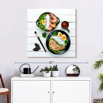 Ebern Designs Yarlin Rice Noodle Bowls In White