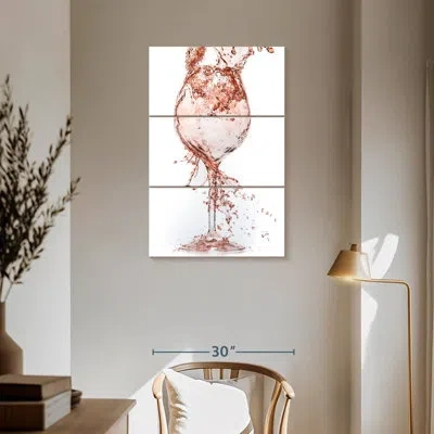 Ebern Designs Yarlin Rose Wine In White
