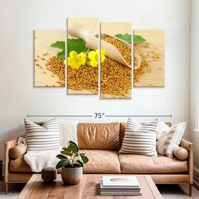 Ebern Designs Yarlin Scoop Of Mustard Seeds In Gold