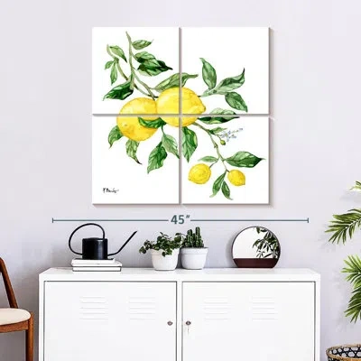 Ebern Designs Yarlin Sicilian Lemons I In Yellow