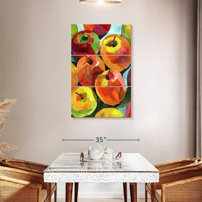 Ebern Designs Yarlin Still Life Apples In Orange