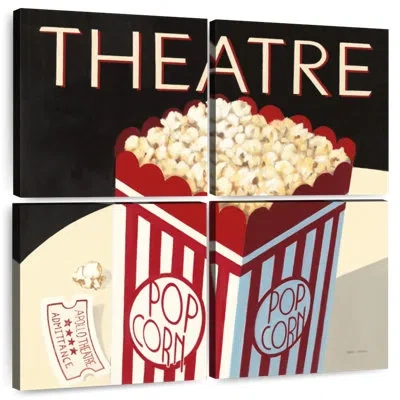 Ebern Designs Yarlin Theatre Popcorn In Beige