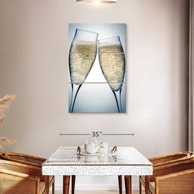 Ebern Designs Yarlin Toasting Champagne In Gray