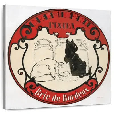Ebern Designs Yarlin Vintage Cheese Label I In Beige