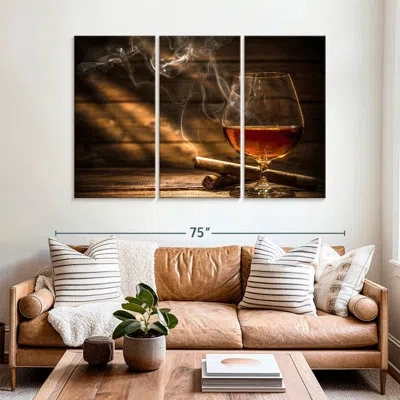 Ebern Designs Yarlin Whiskey And Cigar In Black