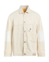 Ebit Man Jacket Ivory Size L Cotton In White