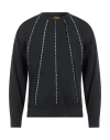 Ebit Man Sweatshirt Midnight Blue Size S Cotton In Blue