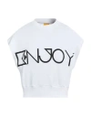 Ebit Man Sweatshirt White Size S Cotton In White